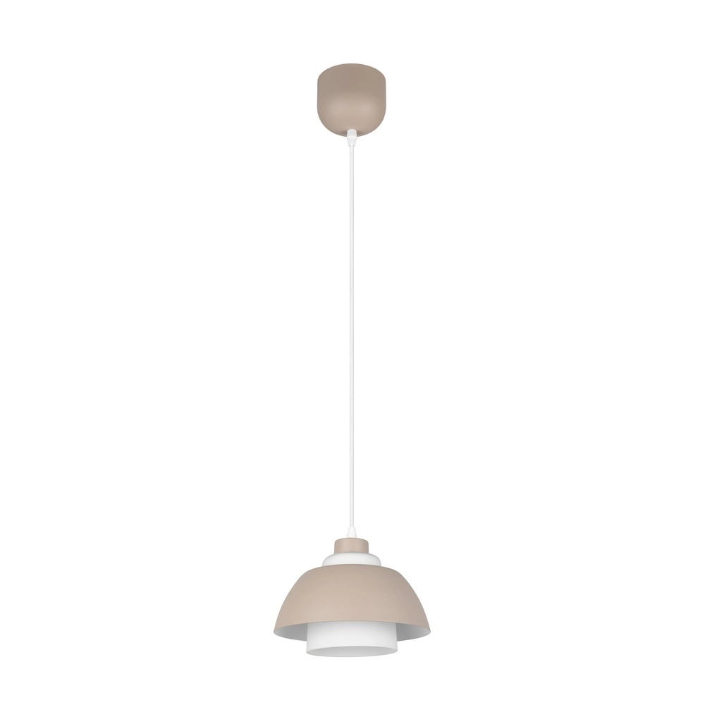 Design-Pendellampe Tilos sandbraun Ø 23 cm Trio 4017807690088