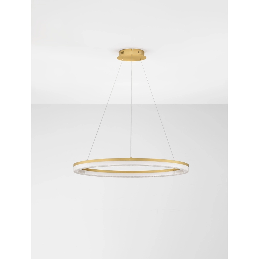 Goldene Pendelleuchte Luana 1-flammig Lyora 5212017479693