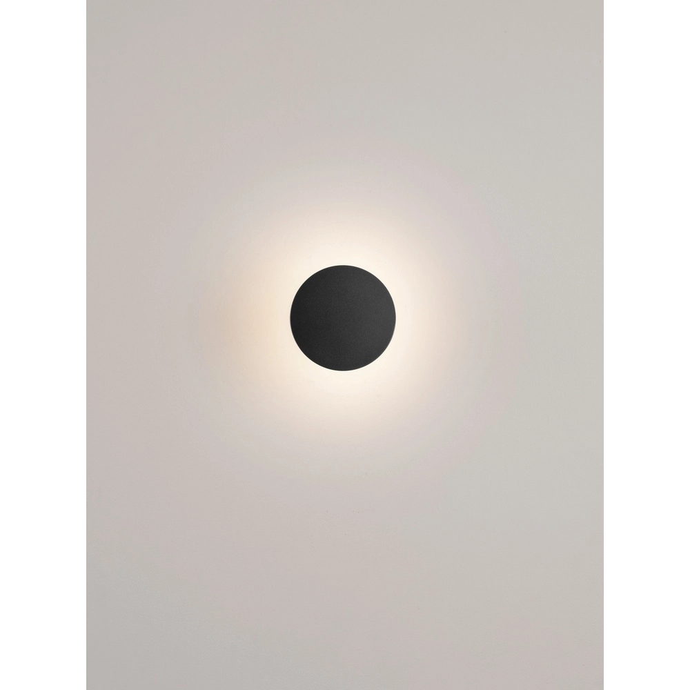 Design-Wandlampe Gong Schwarz
