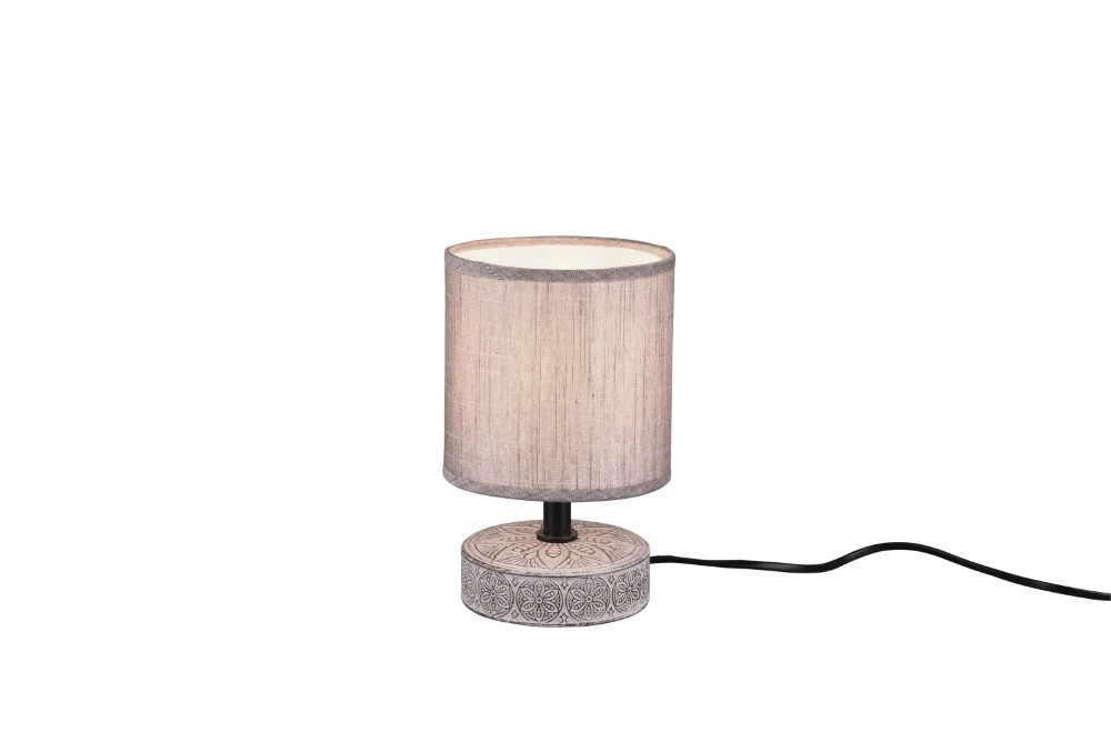 Graue Tischlampe Marie braun Trio 4017807456721