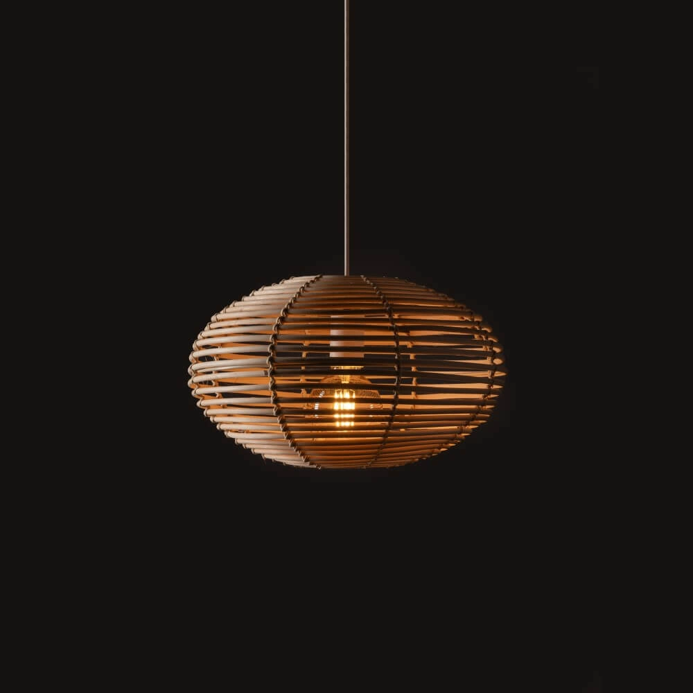 Natürliche Pendelleuchte Rattan S Ø 40cm Lyora 5903139111539