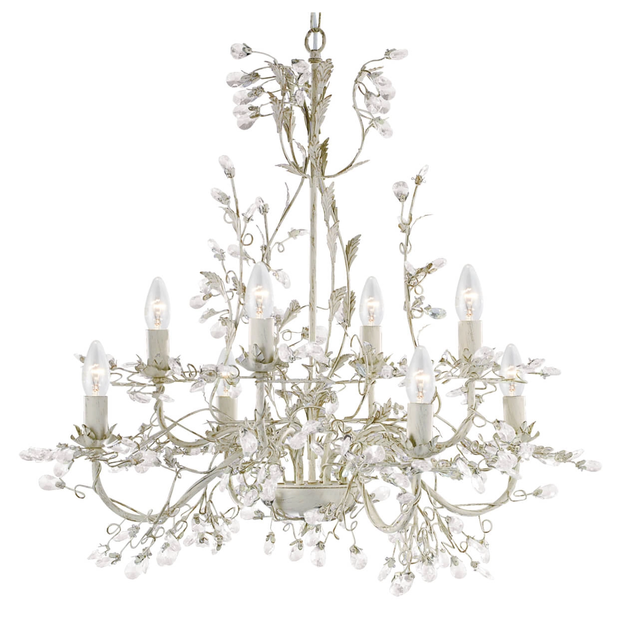 Klassischer Kronleuchter Almandite 8-flammig Ø 74cm Searchlight 5013874337658