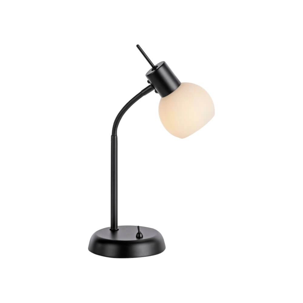 Schwarze Tischlampe Loki 1-Licht