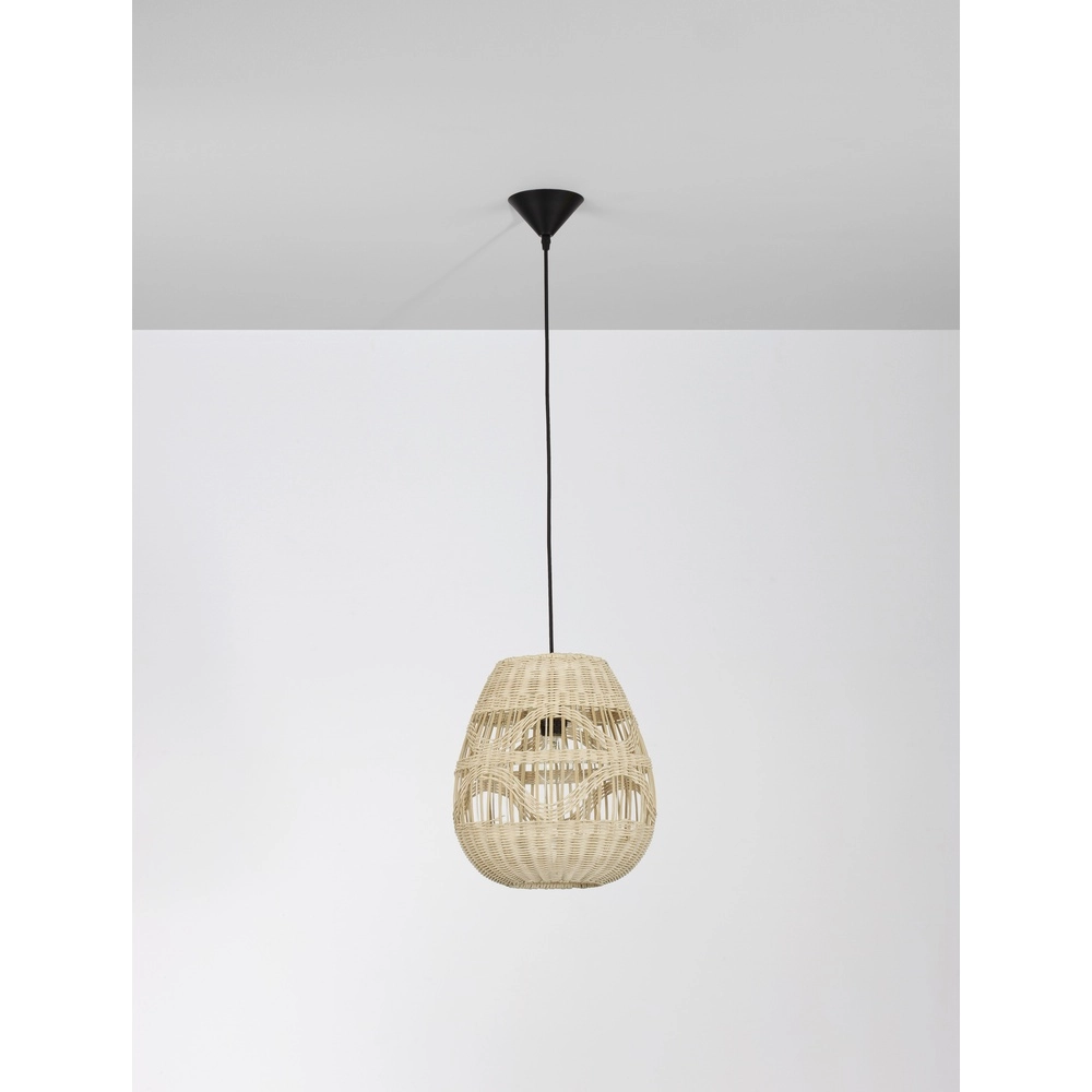 Rattan Pendelleuchte Marlo Ø 30cm Lyora 5212017438805
