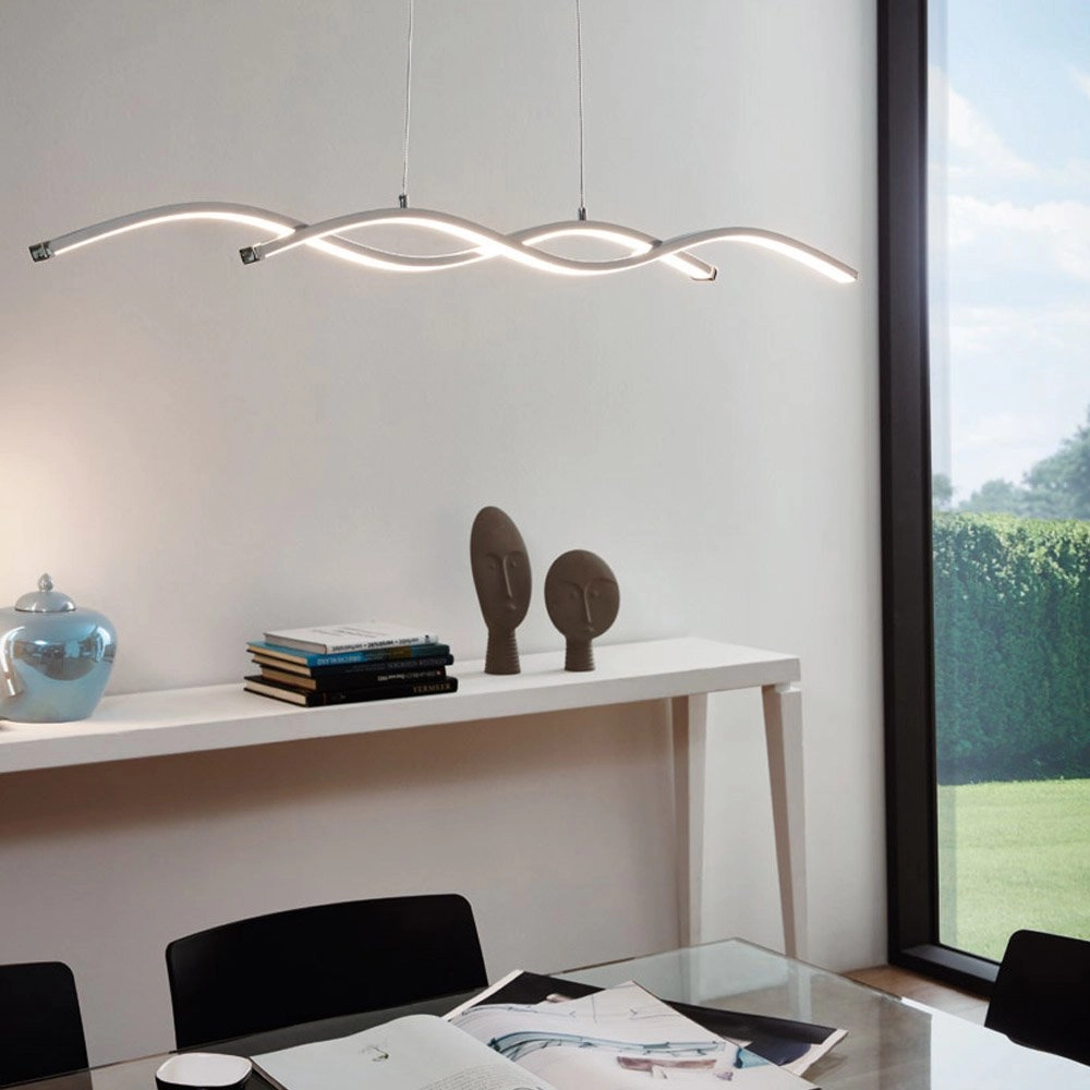 LED Hängelampe Lasana 2 2x14W - 3000k - 120 cm chrom Eglo 9002759961046