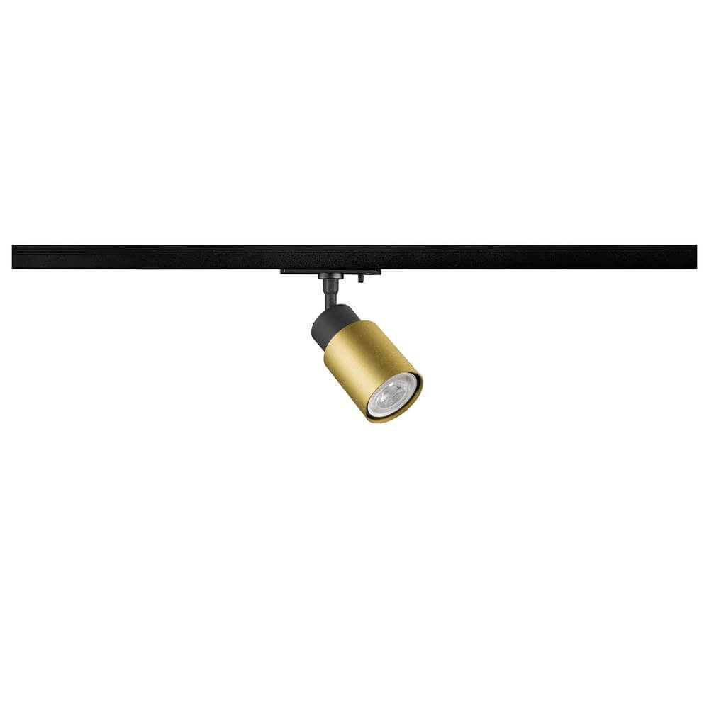 Gleisplatz Puri 2.0 Tube Schwarz-Gold 1-phasig SLV 4024163294836