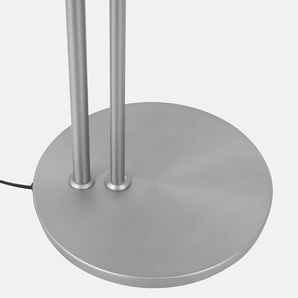 LED-Leselampe 2-flammig Turound 40 W – 2200–4000 K – 187 cm Edelstahl-Klarglas Steinhauer 8712746134797