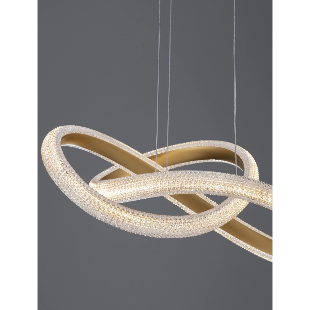Pendelleuchte Medora Locke gold 52,5cm Lyora 5212017433428