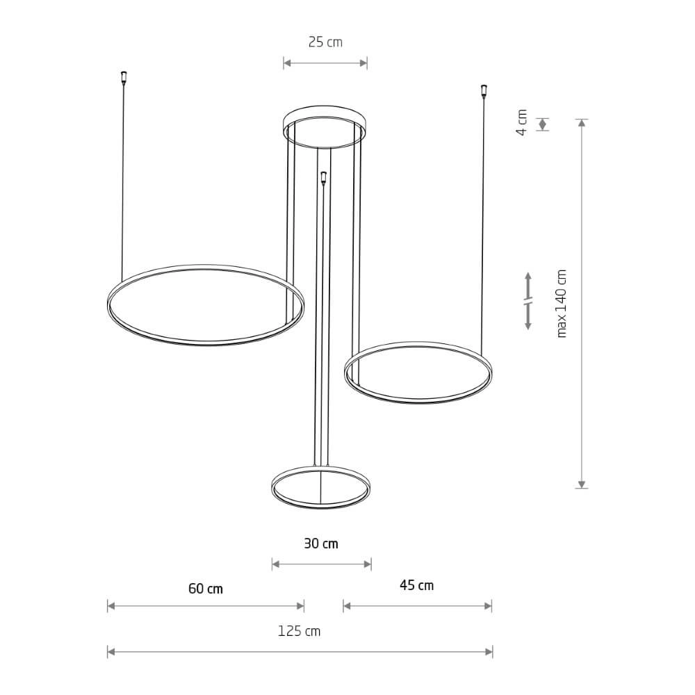 Design-Pendelleuchte Circolo LED olivgrün Lyora 5903139113984