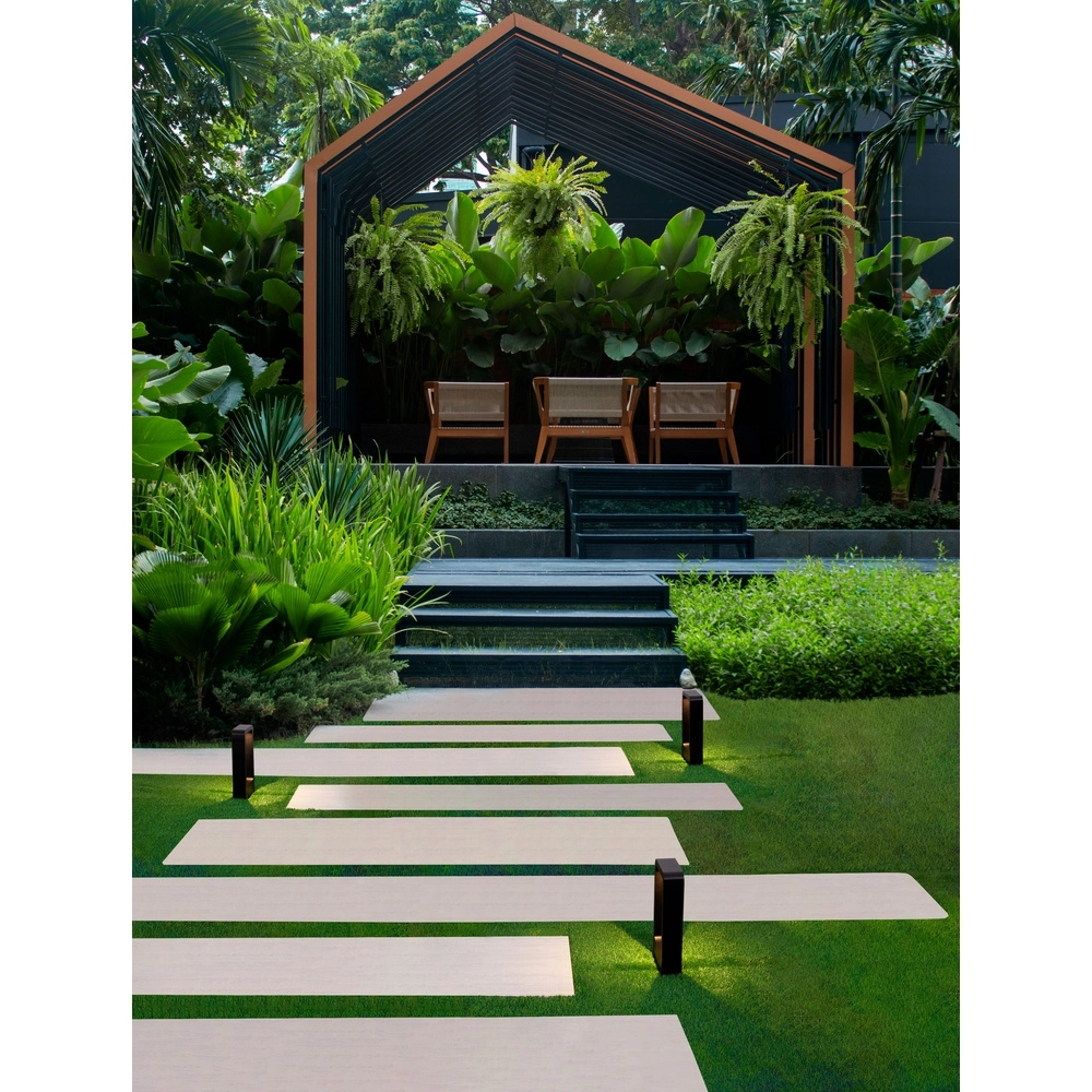 Design-Gartenleuchte Minimal schwarz 30cm Lyora 5212017448293