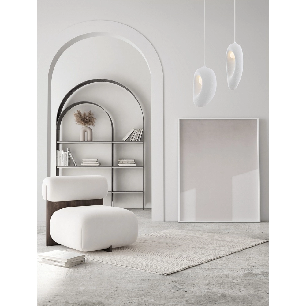 Natürliche Pendelleuchte Tempus weiß 30cm Lyora 5212017460851