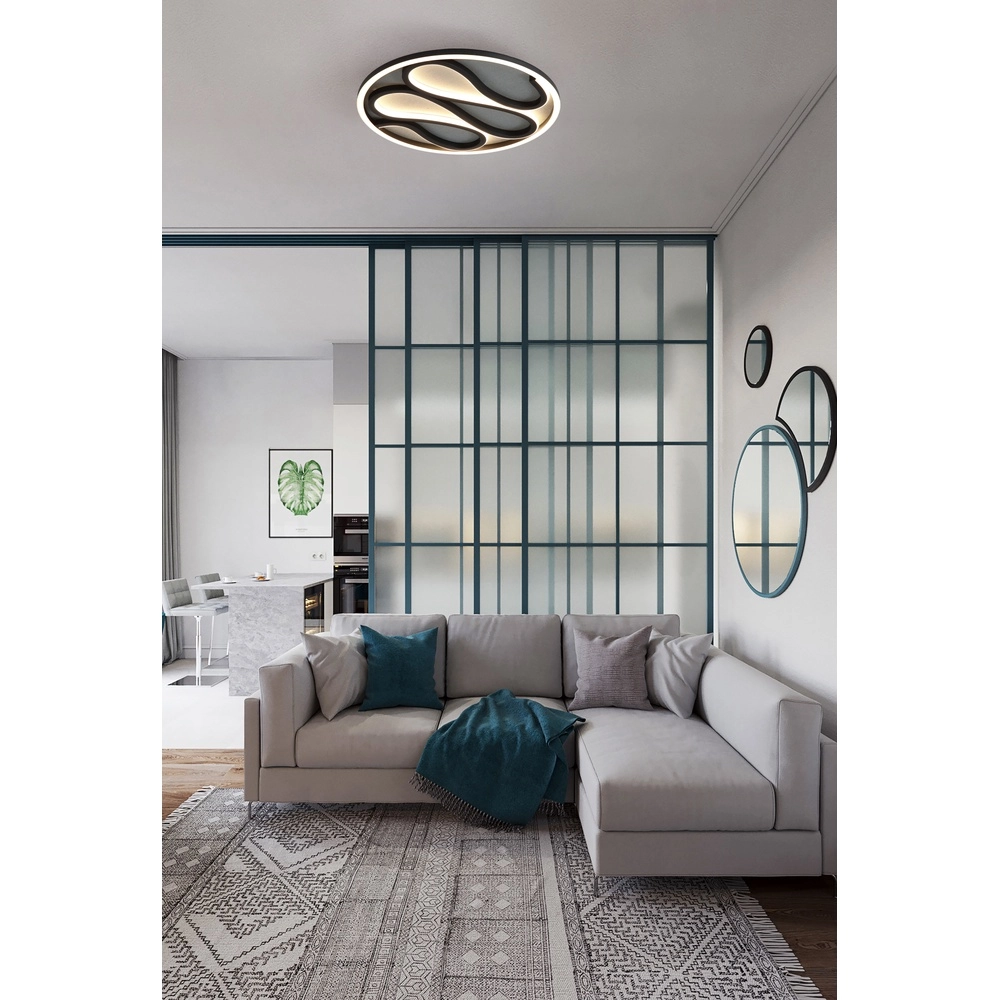 Deckenleuchte Zendisc Girlande schwarz Searchlight 5053423298023