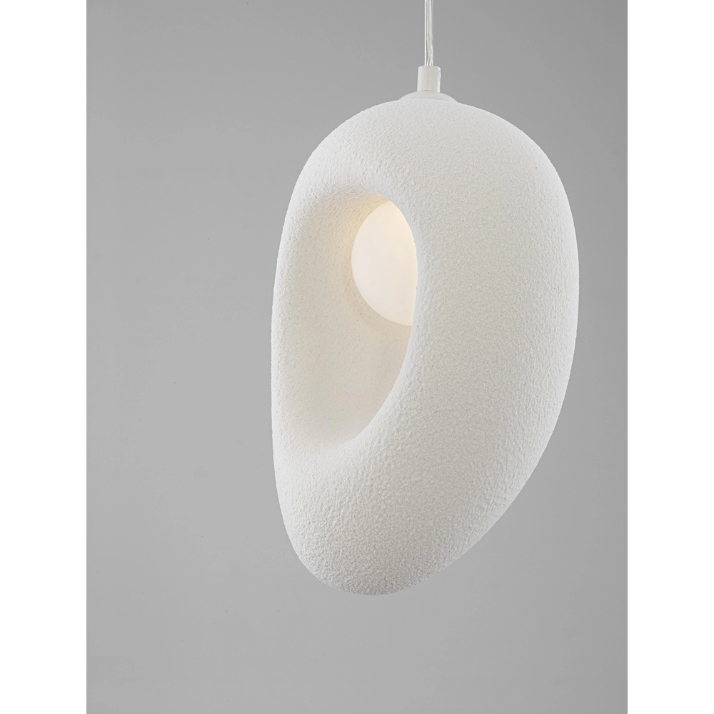 Natürliche Pendelleuchte Tempus weiß 30cm Lyora 5212017460851