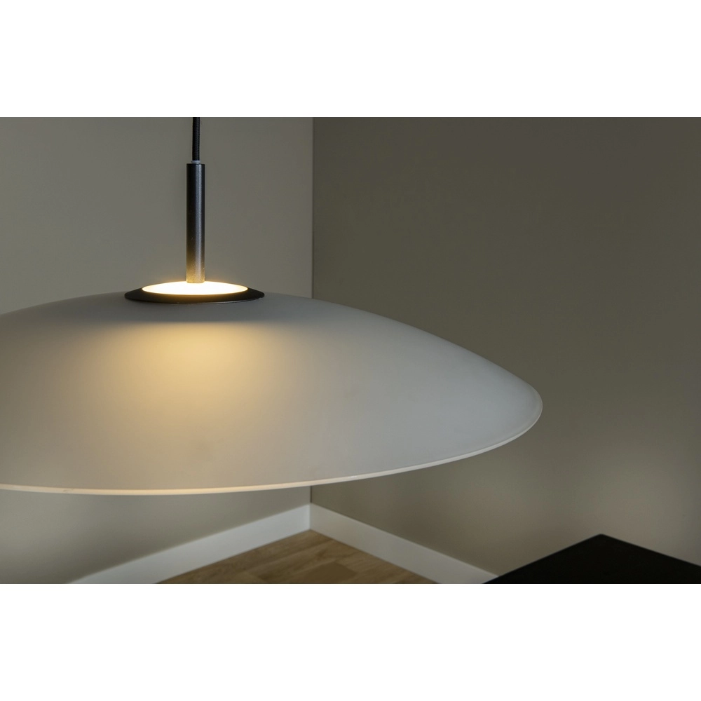 Elegante Pendellampe Menga Ø 60 cm weißes Glas Premium by Lucide 5411212251152