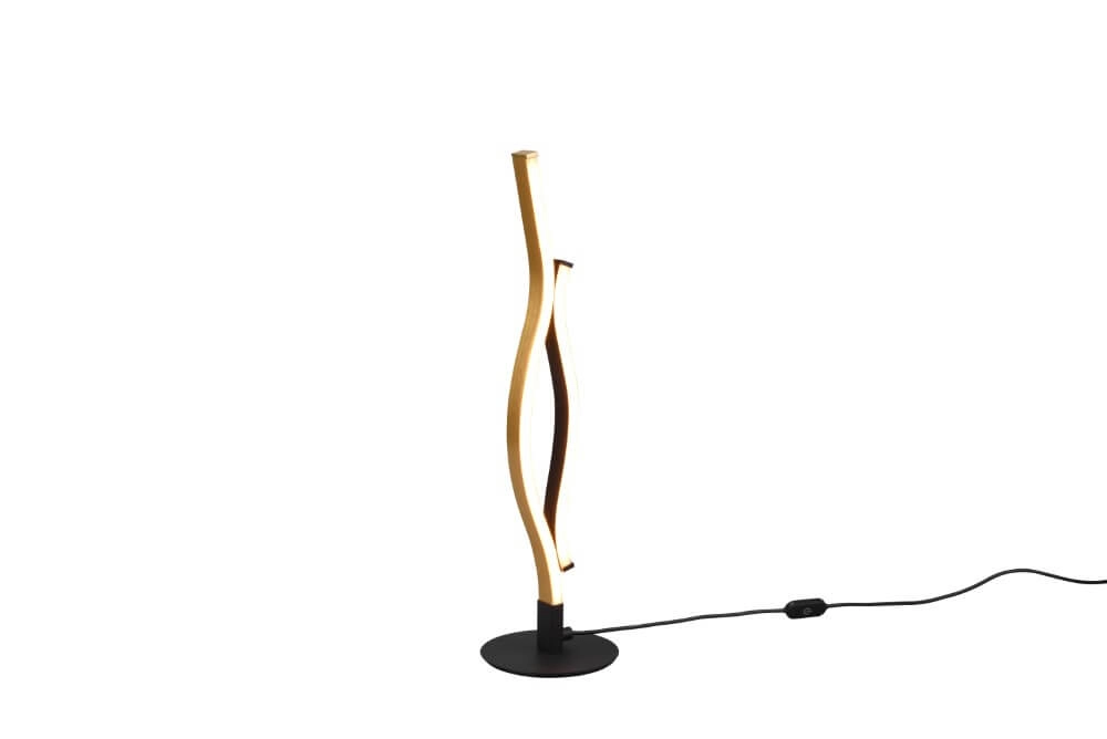 Tischlampe Blaze schwarz mit gold Trio 4017807540253