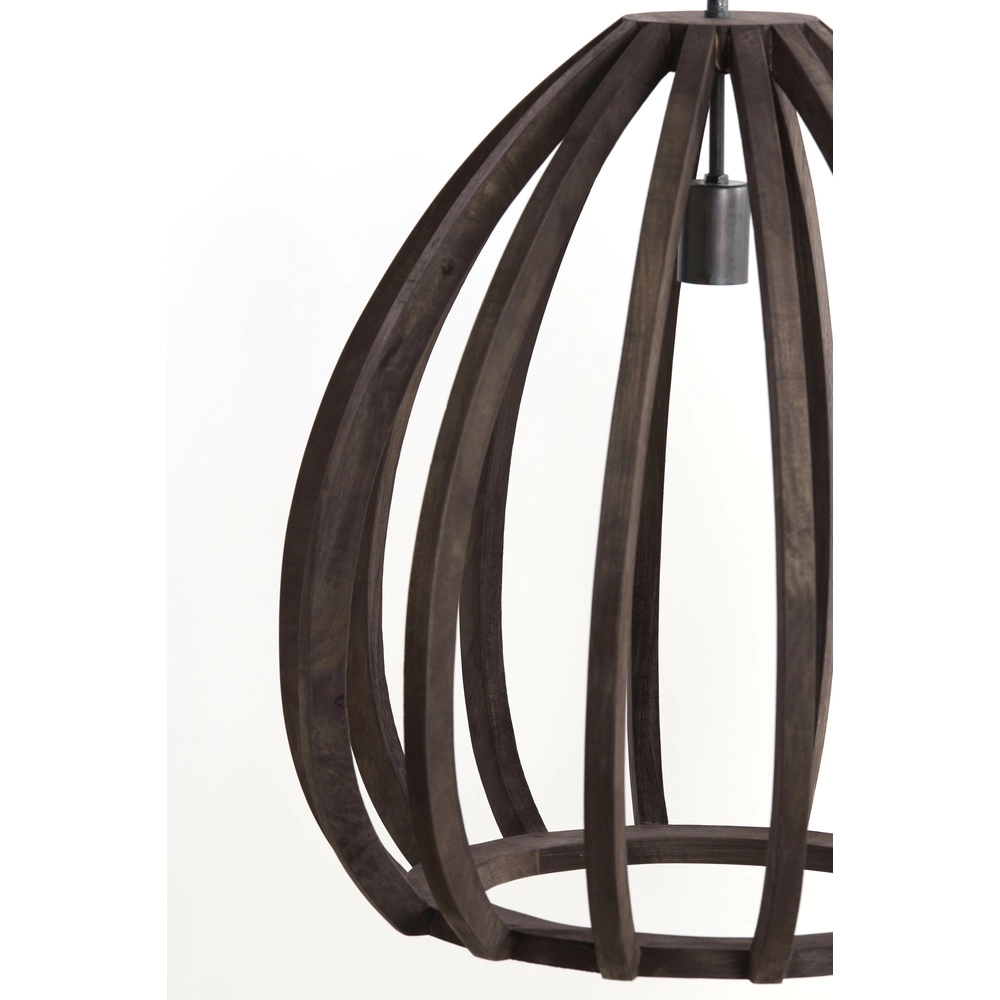 Holz-Pendellampe Barsia Ø 50cm – Walnussfarbe Light & Living 8717807701055