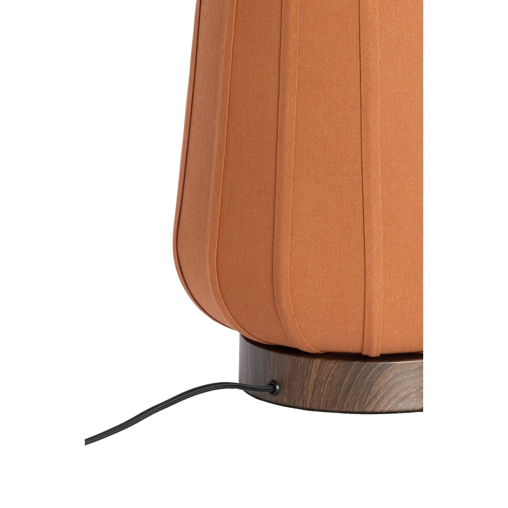 Nachttischlampe Bibury Ø 30cm – Terrakotta-Leinen Light & Living 8717807794248