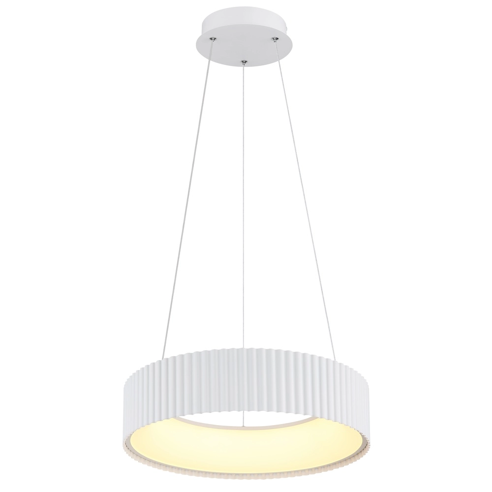 Design-Pendellampe Kemp weiße Ø 46 cm Globo 9007371566273