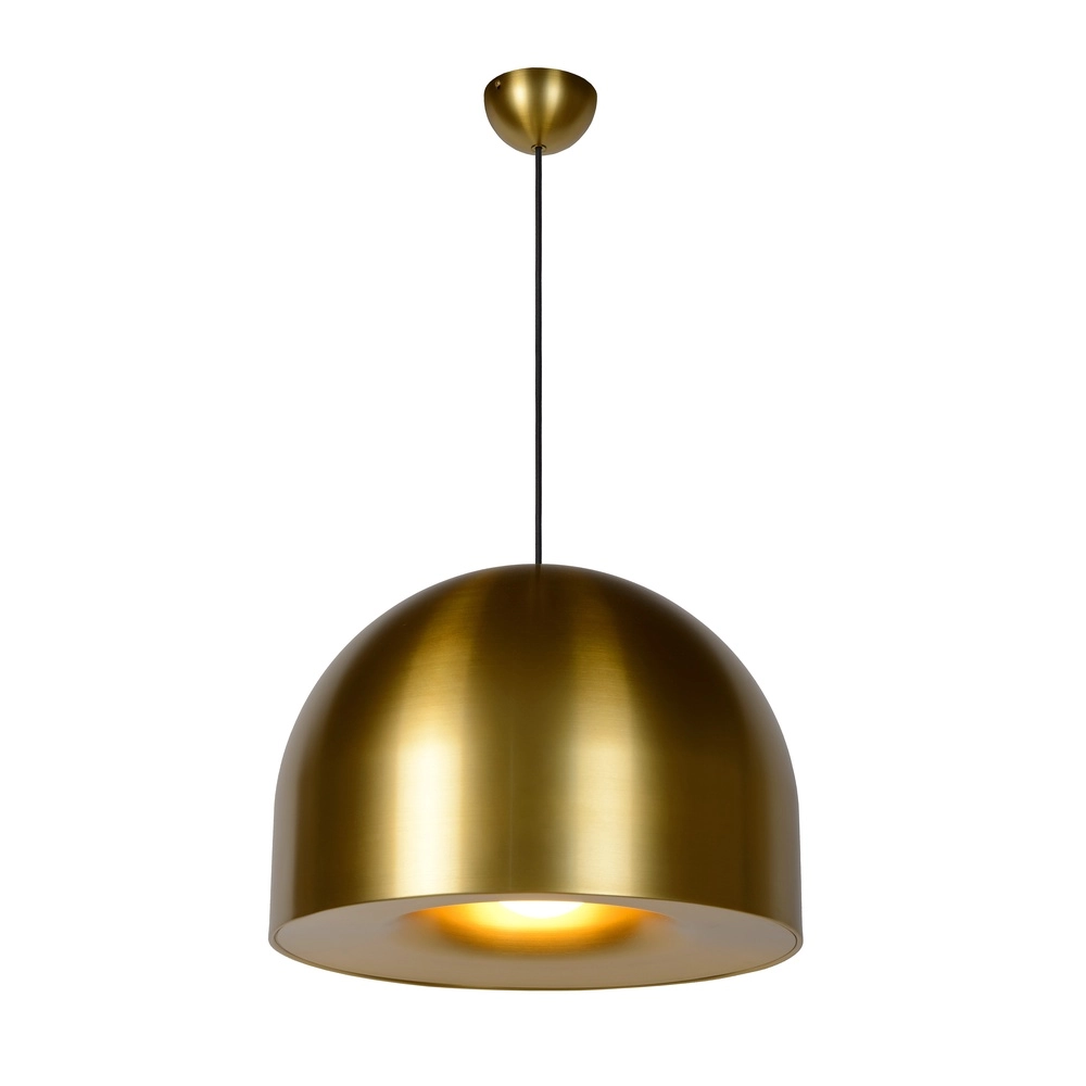 Moderne Messing-Pendellampe Akron Ø 50cm - 1x E27 Premium by Lucide 5411212202086
