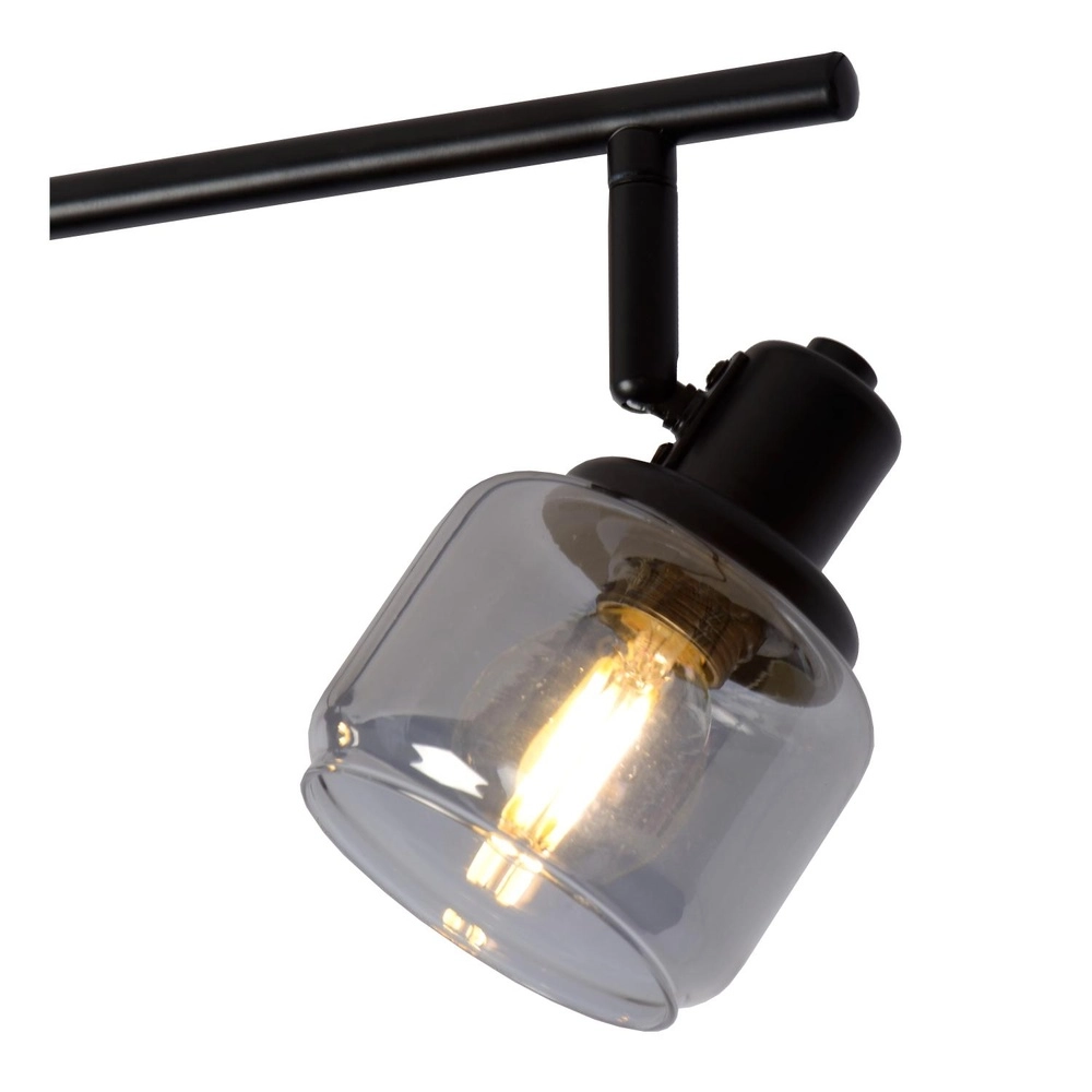 Deckenlampe Bjorn 4-Licht Schwarz Lucide 5411212771254