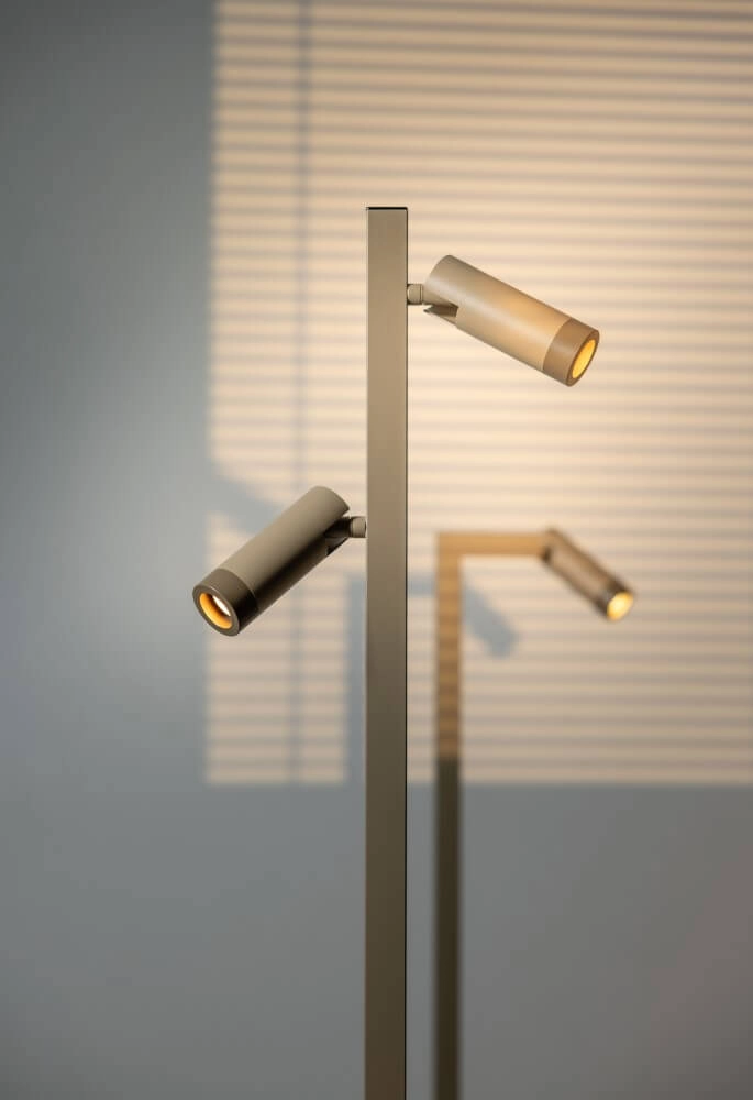 Sandfarbene Stehlampe Miller Sand 2-flammig ETH 8720195307181