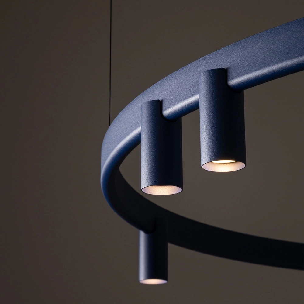 Design-Pendellampe Fourty Marineblau Ø 116cm
