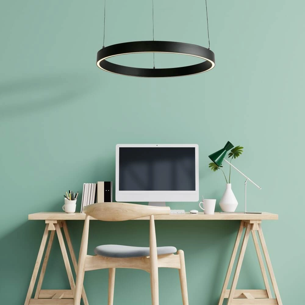 Hängelampe Layla schwarz Ø 64cm Searchlight 5053423255736