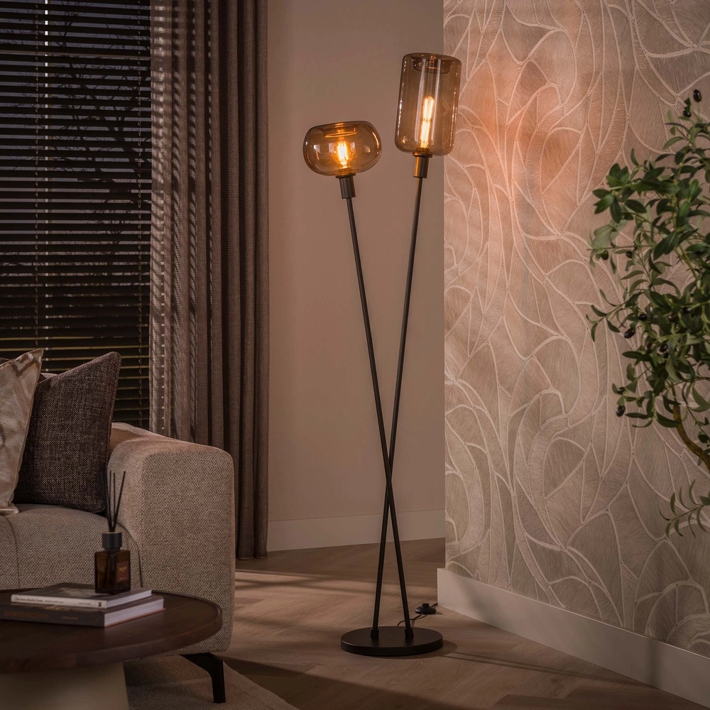 Moderne Stehlampe Serene Sienna Brown