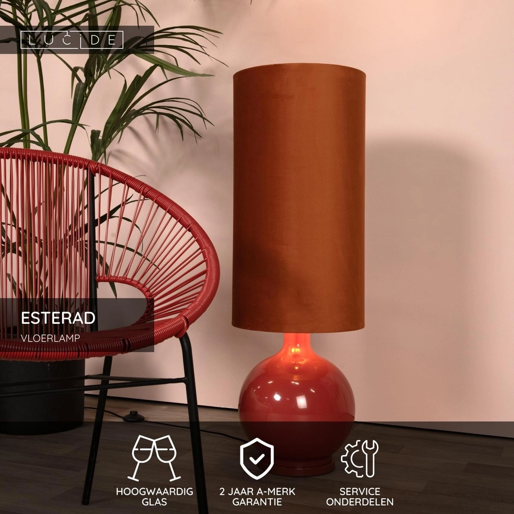 Stehlampe Esterad Orange Lucide 5411212106049