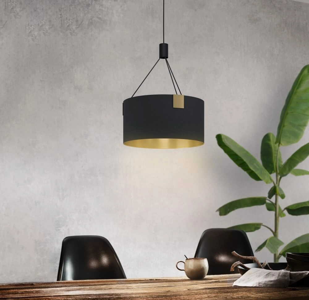 Hängelampe Tortola 1 Ø 45cm - Schwarz mit Gold Stars of Light 9002759399641