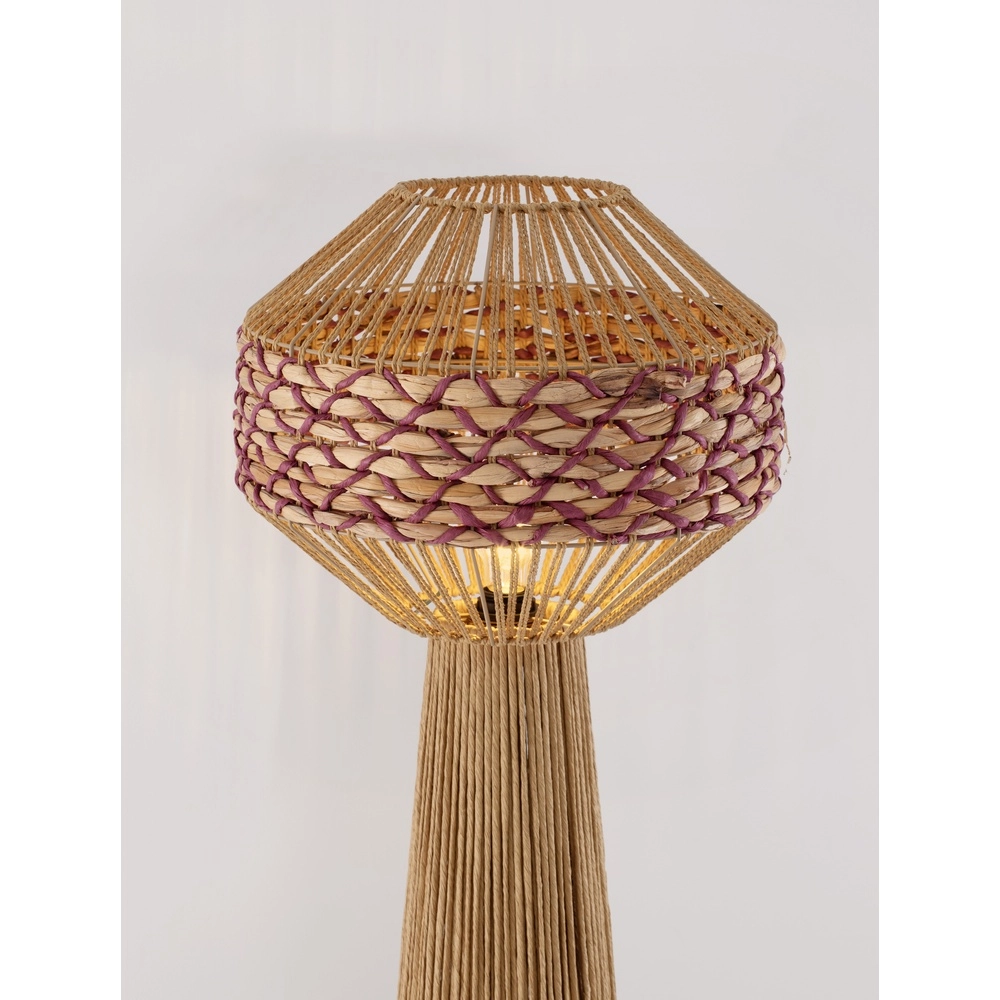 Stehlampe Mapi Ø 42cm rot mit braun Lyora 5212017477347
