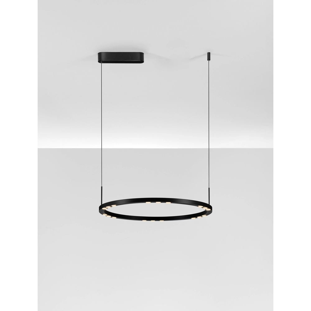 Schlanke Pendelleuchte Lunette schwarz Ø 660cm Lyora 5212017465191