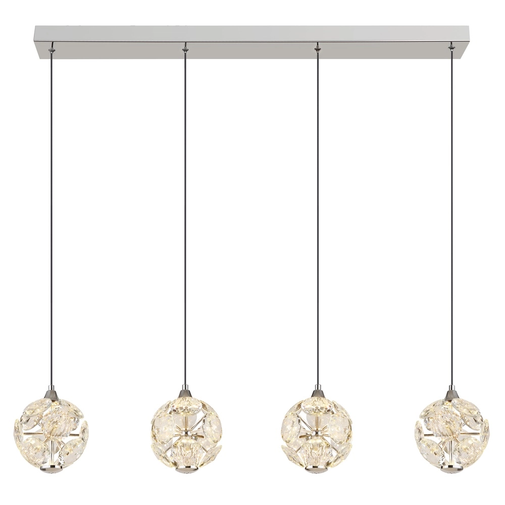4-Licht Pendellampe Virina Chrom Globo 9007371481255