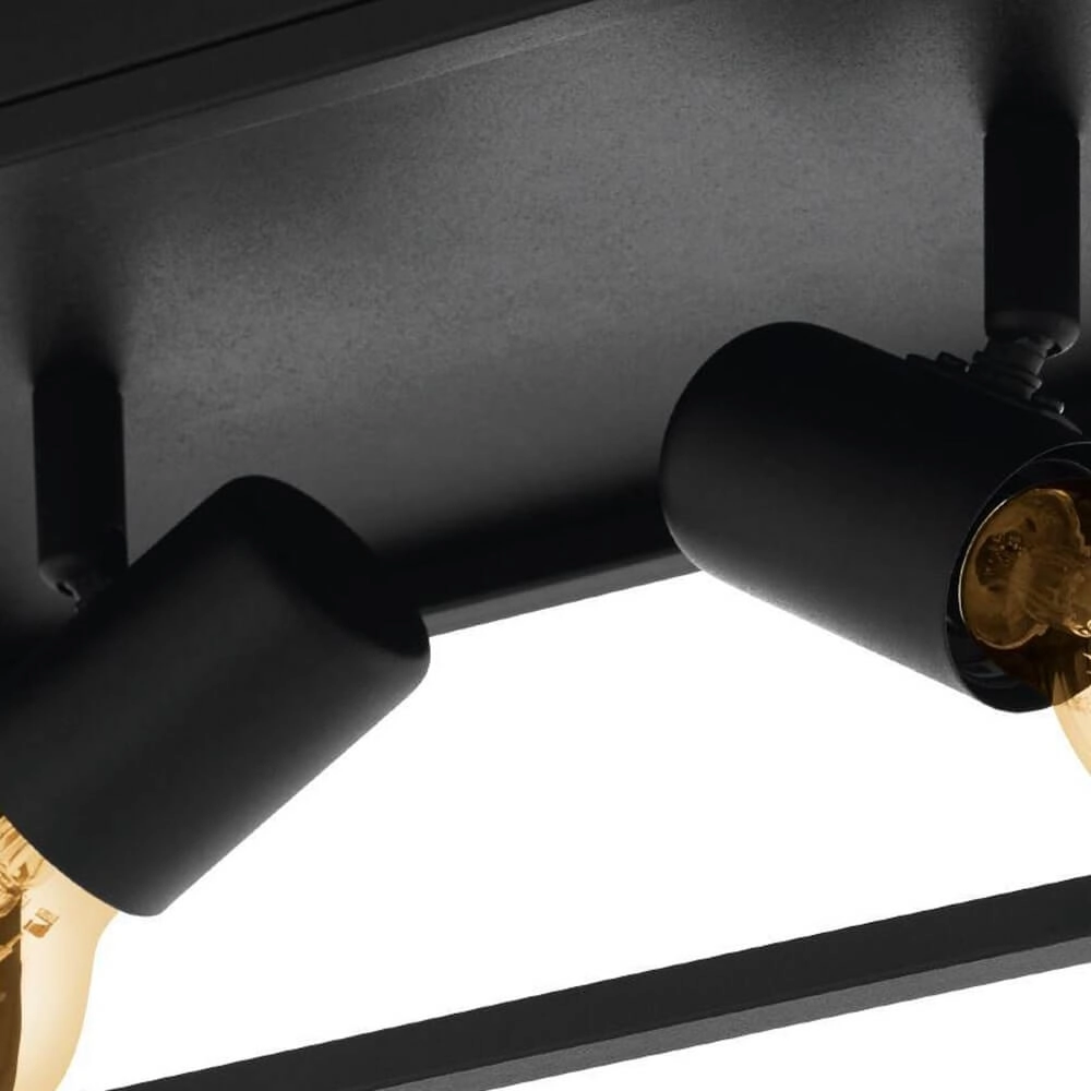 Schwarze Deckenlampe Silentina 2-flammig Eglo 9002759983321