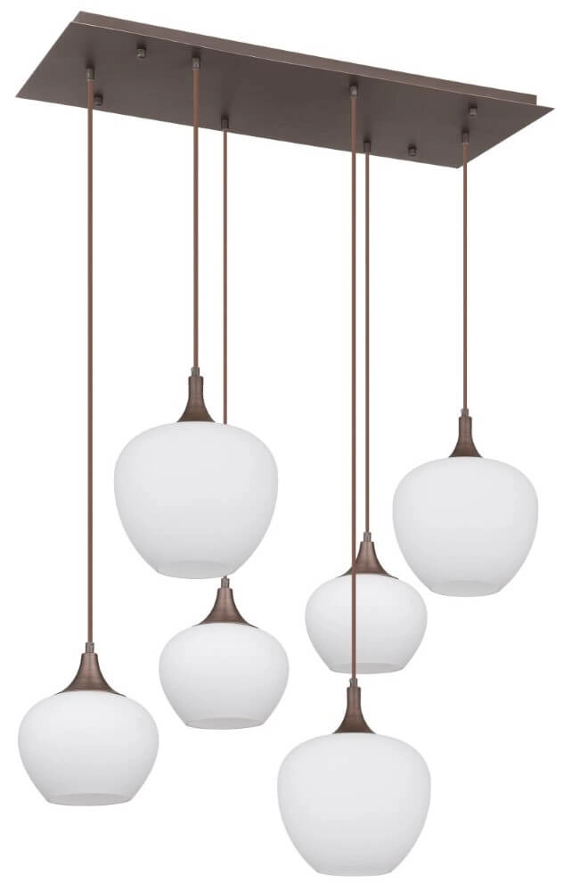 Braune Hängelampe Maxy 6-Licht Globo 9007371454358