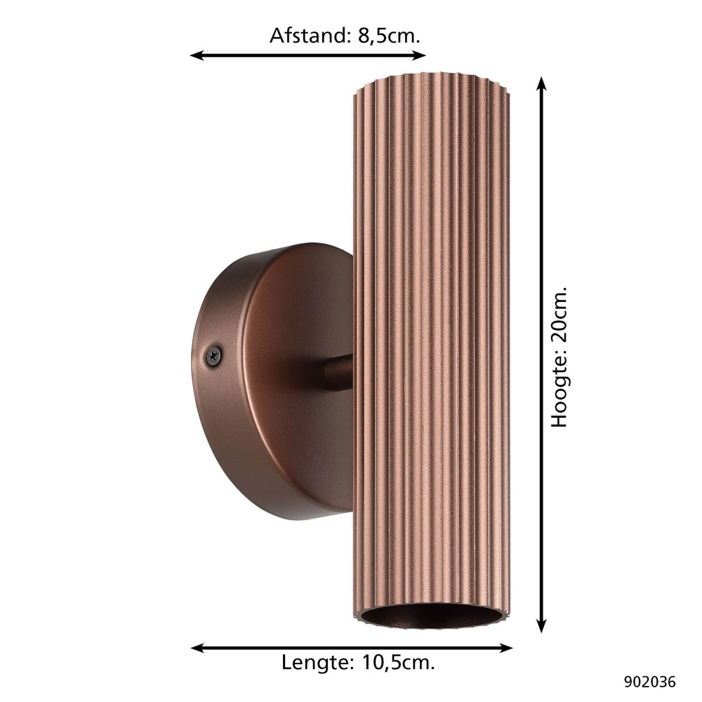 Aufputz-Spot Portillo Auf & Ab Bronze Eglo 9008606360574