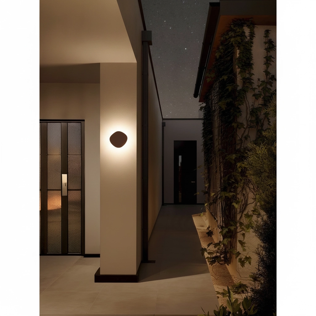 Design-Wandlampe Balic außen rostbraun