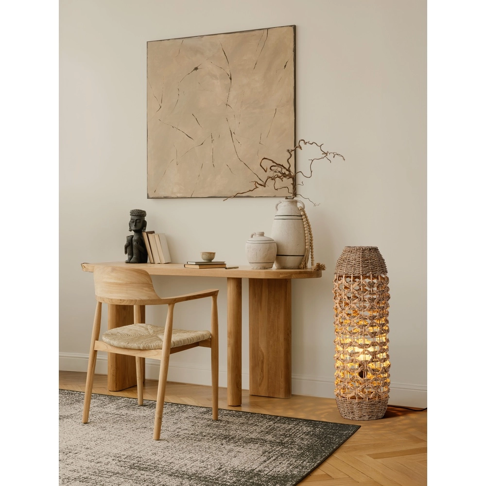 Stehlampe Elma braun Ø 23cm Lyora 5212017477491