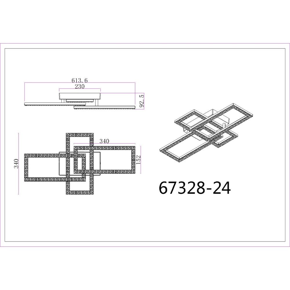 Deckenlampe mit schwarzem Design Sapena mit Kristall Globo 9007371453559