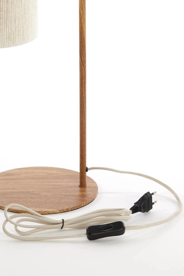 Japandi Tischleuchte Donio Heller Holzdruck Light & Living 8717807710088