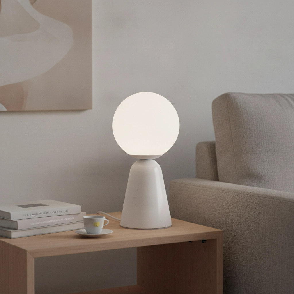 Design-Tischleuchte Zero weiß