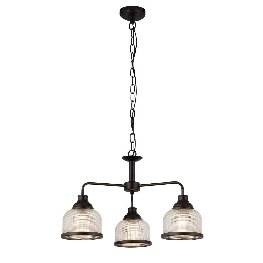 Hängelampe mit 3 Leuchten Highworth Schwarz Searchlight 5053423206288