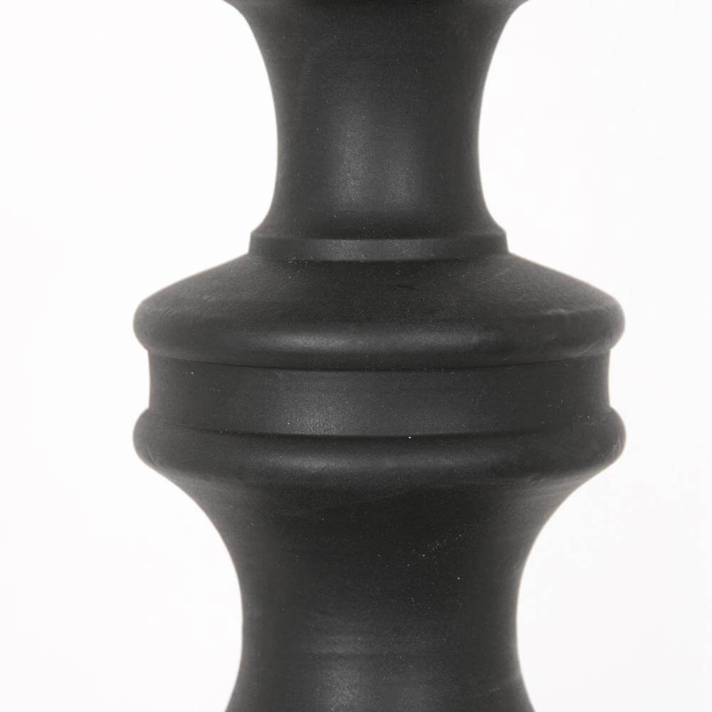 Tischlampe Lyons schwarz mit Bambusschirm Steinhauer 8712746172485
