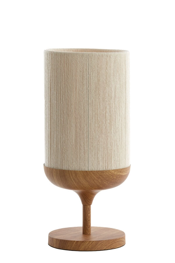 Tischlampe Dania Heller Holzdruck Light & Living 8717807710095