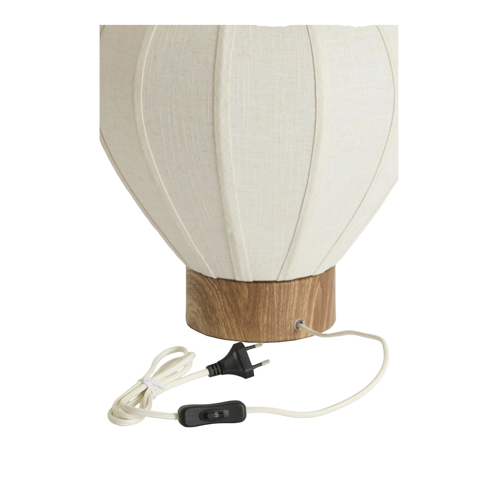 Tischlampe Kyzo Ø 35cm japandi weiß Light & Living 8717807843427