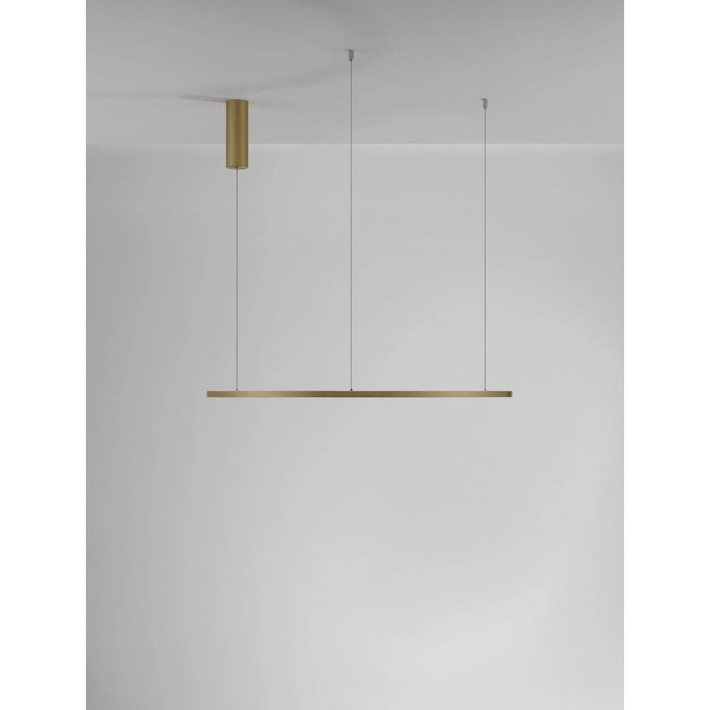 Runde Pendelleuchte Tarquin gold Ø 80cm Lyora 5212017438317