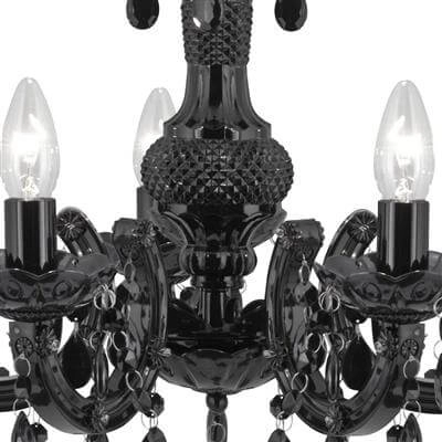 Schwarzer Kronleuchter Marie Therese Searchlight 5053423009155