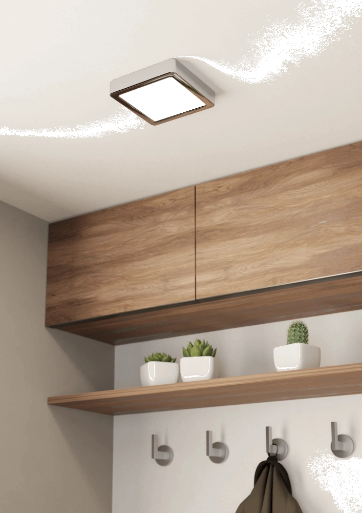 Badezimmerlampe Fueva 5 IP44 – Chrom – 16 cm Eglo 9008606245321