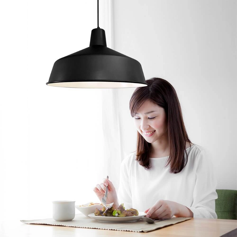 Ländliche Hängelampe Blackmoon Ø 40cm Steinhauer 8712746131000