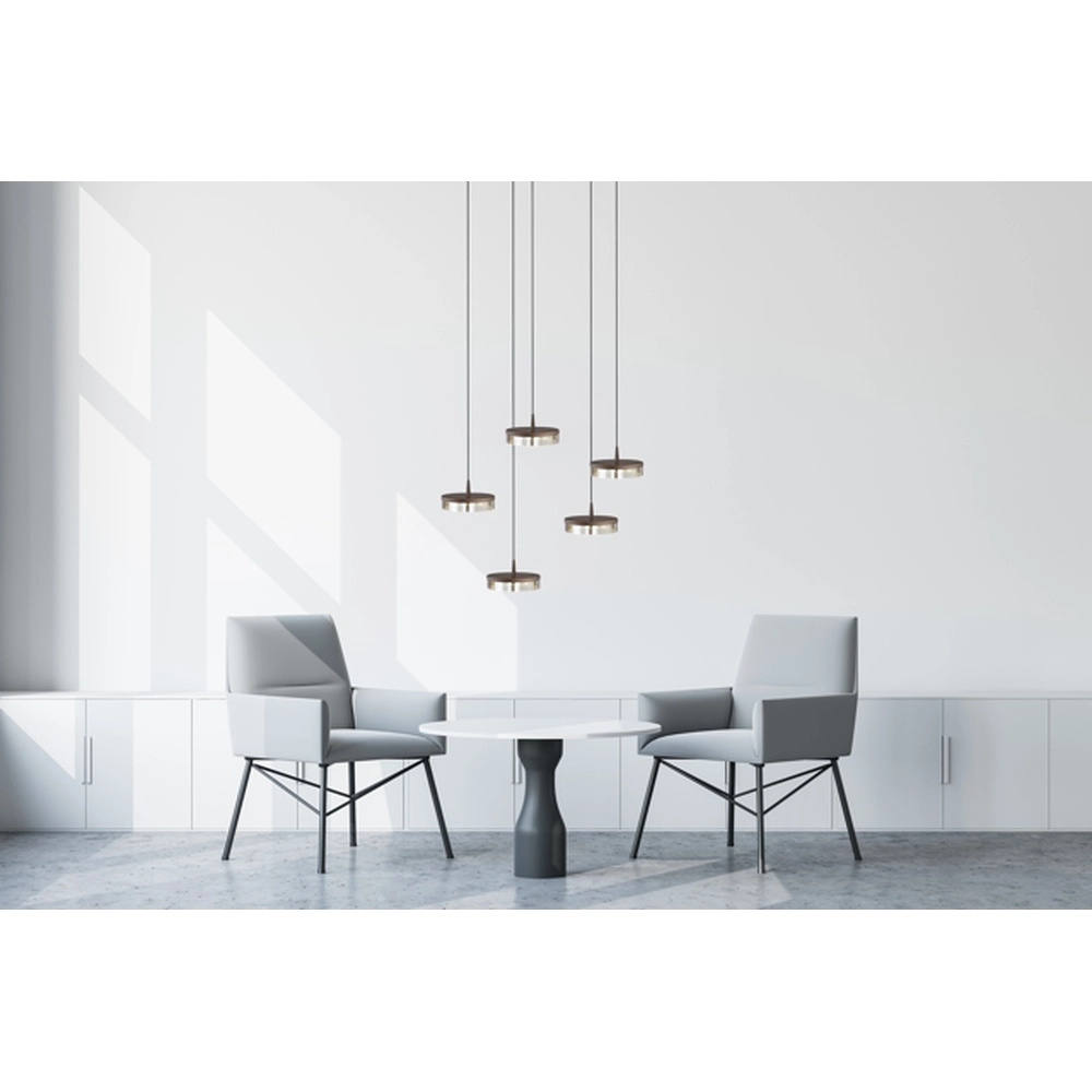 5-Licht Pendellampe Imperia Ø 50 cm Kakaobraun Masterlight 8718121359533
